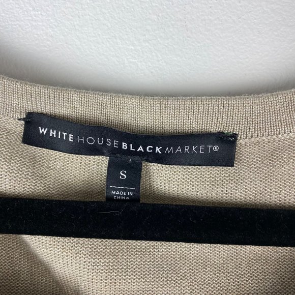White House Black Market tan sweater size‎ small - Picture 4 of 5